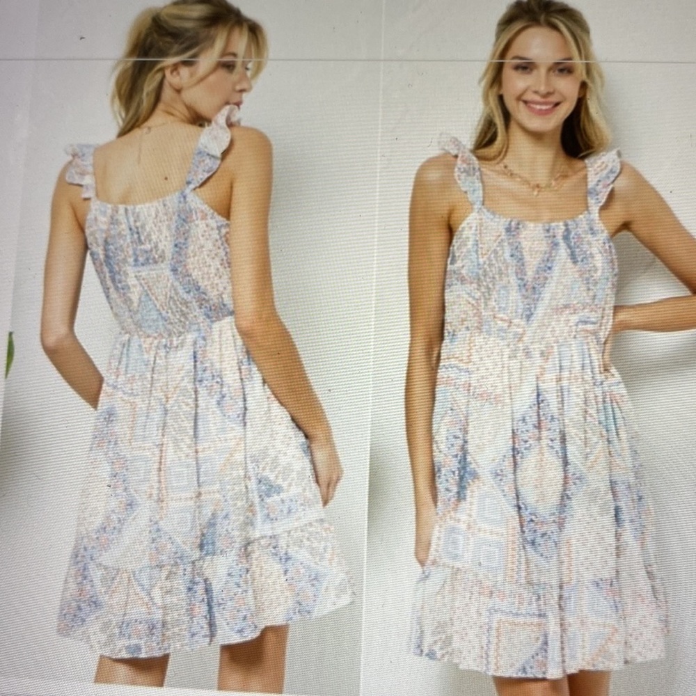 NWT Women’s Size S Tribal Print Sundress! - Picture 4 of 10